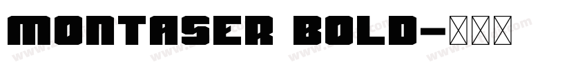 Montaser Bold字体转换